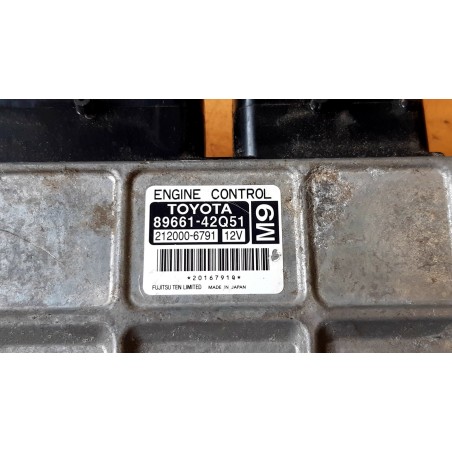 TOYOTA DZINĒJA VADĪBAS BLOKS (ECU) 89661-42Q51 212000-6791