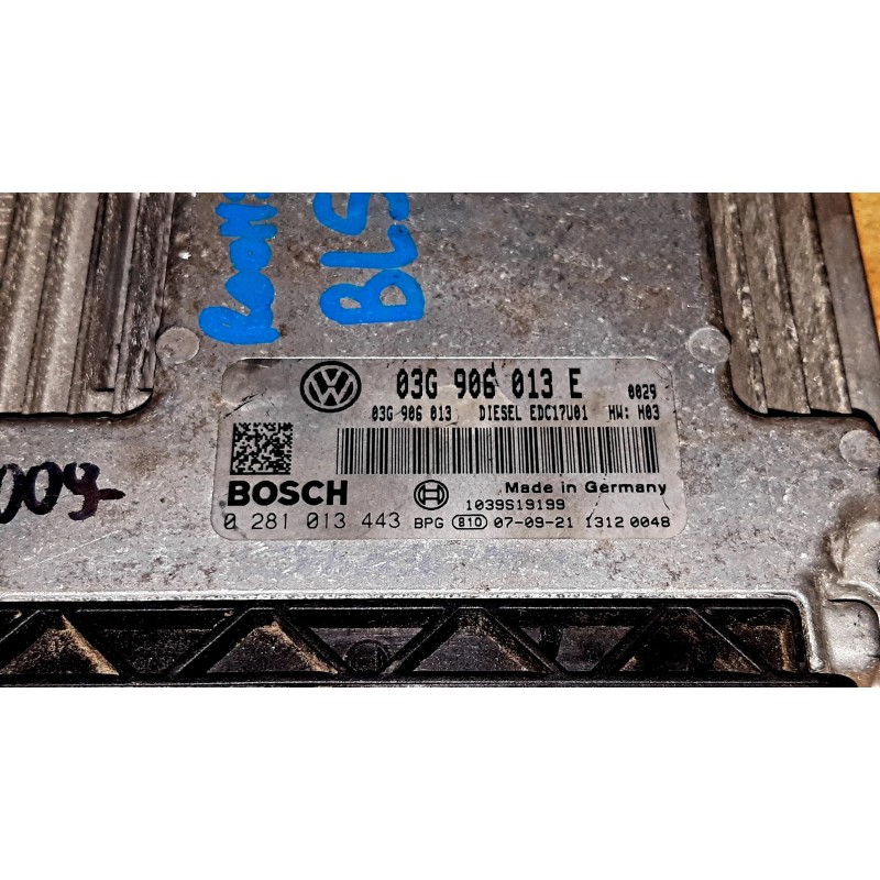 FULLY TESTED VAG 1.9 TDI ENGINE CONTROL UNIT (ECU) 0281013443 / 03G906013E